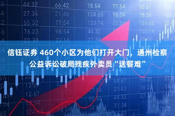信钰证券 460个小区为他们打开大门，通州检察公益诉讼破局残疾外卖员“送餐难”